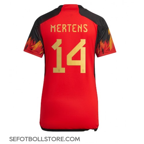 Belgien Dries Mertens #14 Replika Hemmatröja Dam VM 2022 Kortärmad
